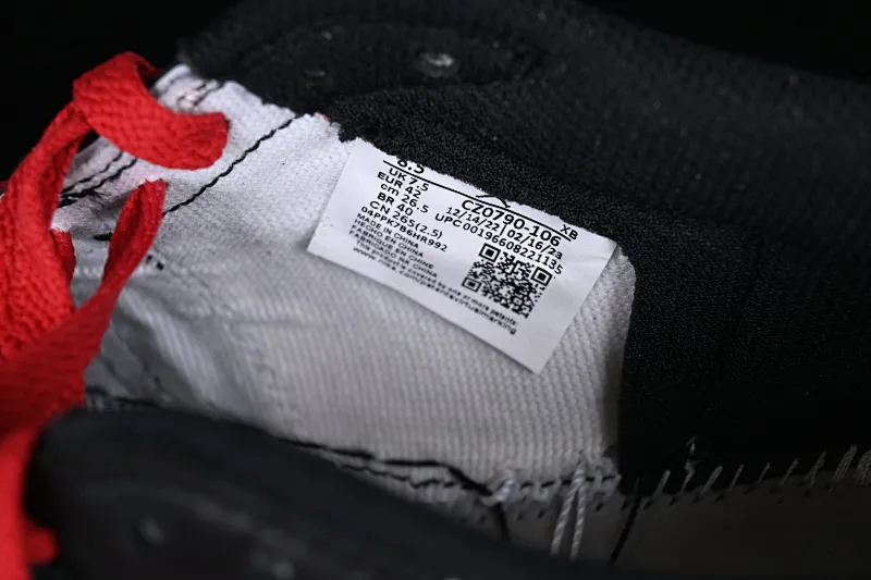 All categories Air Jordan Jordan series basketball shoes Air Jordan 1 Low LJR version Air Jordan 1 Low "Black Toe" AJ1 Joe 1 new black toe cultural and leisure sports sneakers CZ0790-106